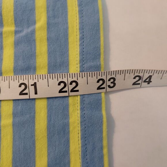 SAINT JAMES L'ATELIER Womens Size 10 Blue Yellow Nautical Striped Cotton Top - Picture 13 of 13